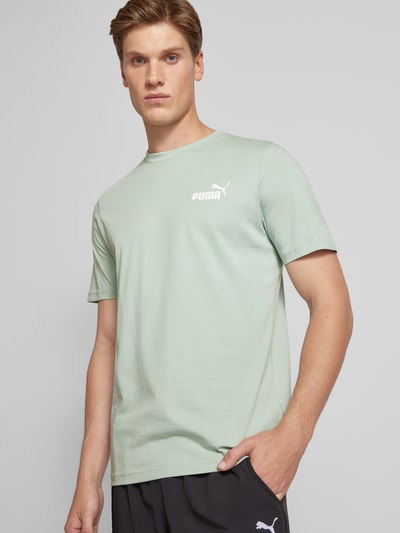 PUMA PERFORMANCE T-shirt z nadrukiem z logo Limonkowy 3