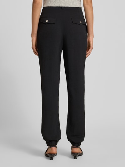 GUIDO MARIA KRETSCHMER WOMAN Spodnie materiałowe o kroju relaxed fit z kontrafałdami model ‘Nele’ Czarny 5