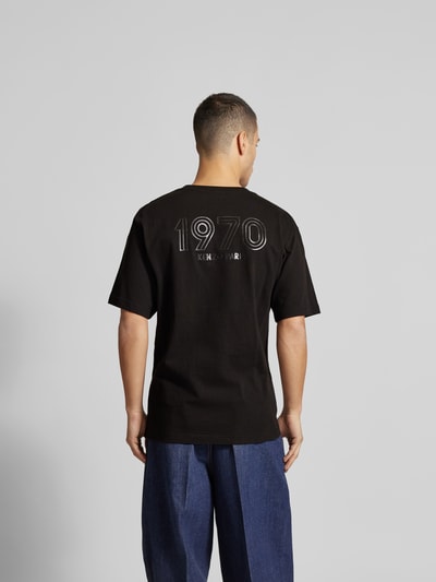 Kenzo T-Shirt mit Label-Print Black 5