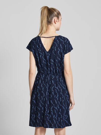 Tom Tailor Denim Mini-jurk met all-over motiefprint Marineblauw - 5