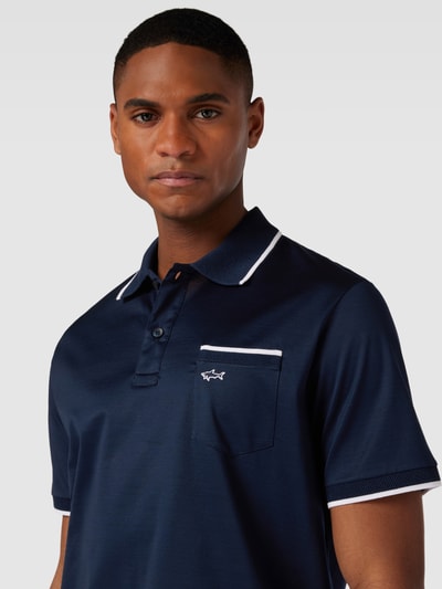 Paul & Shark Poloshirt met borstzak Marineblauw - 3