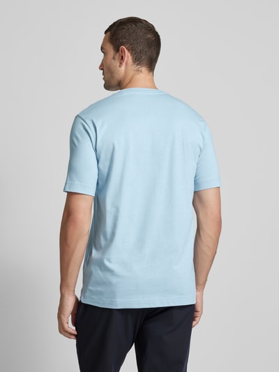 Marc O'Polo T-Shirt mit Label-Print Hellblau 5