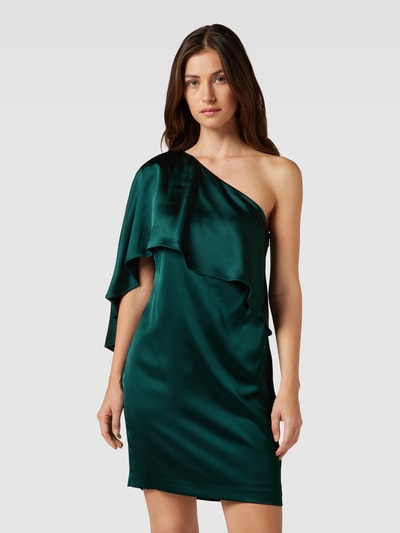 Lauren Ralph Lauren Cocktailjurk met one shoulder-band, model 'DIETBALD' Groen - 4