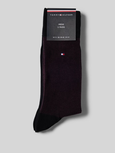 Tommy Hilfiger Kousen van katoenmix, per 2 paar Bordeaux - 3