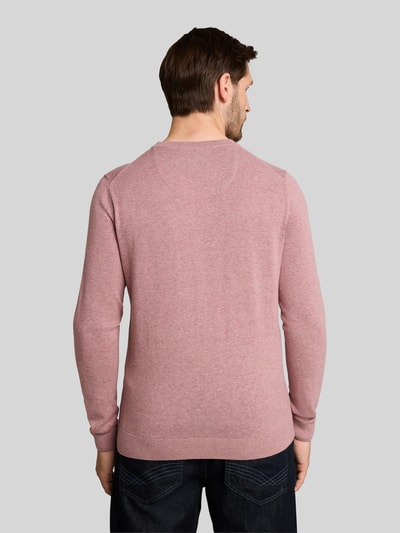 Tom Tailor Regular Fit Pullover aus reiner Baumwolle Rosa 5