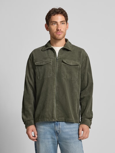 MCNEAL Overhemdjack met ritssluiting Olijfgroen - 4