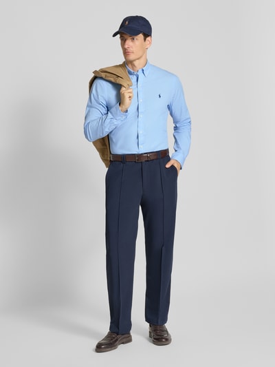 Polo Ralph Lauren Freizeithemd mit Knopfleiste Blau 1
