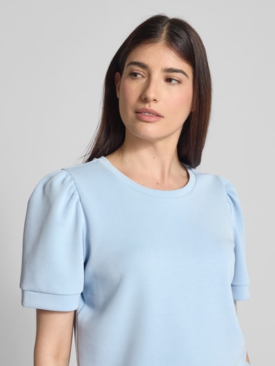 Rich & Royal Sweatshirt in design met korte mouwen Lichtblauw - 3