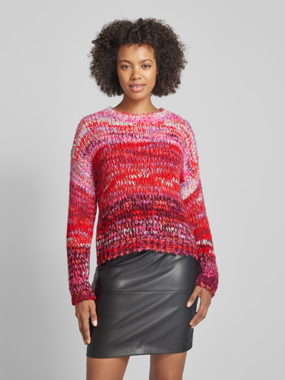 Rich & Royal Strickpullover mit Rundhalsausschnitt Rot 4