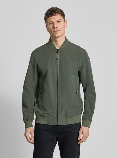 PME Legend Bomberjacke mit Reißverschluss und Eingrifftaschen Oliv 4