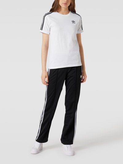 adidas Originals T-Shirt mit Label-Stitching Weiss 1