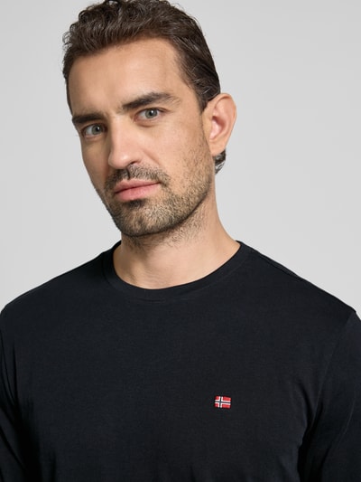 Napapijri Longsleeve mit Logo-Stitching Modell 'Salis' Black 3