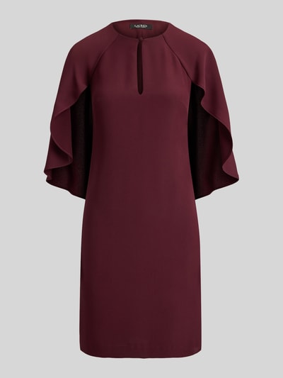 Lauren Ralph Lauren Etui Cocktailkleid mit Cape-Ärmeln Bordeaux 2