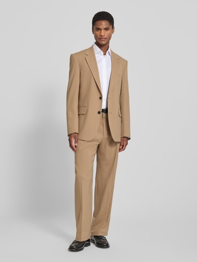 Christian Berg Men Regular Fit Business-Hemd mit Strukturmuster und Kentkragen Weiss 1