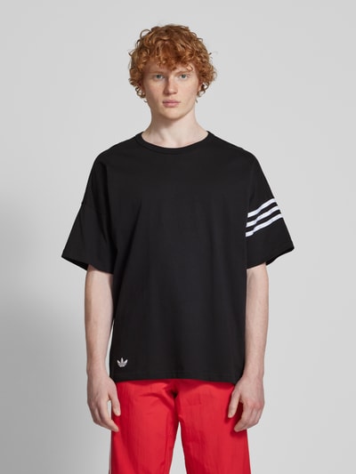 adidas Originals T-Shirt mit Label-Stitching Black 4