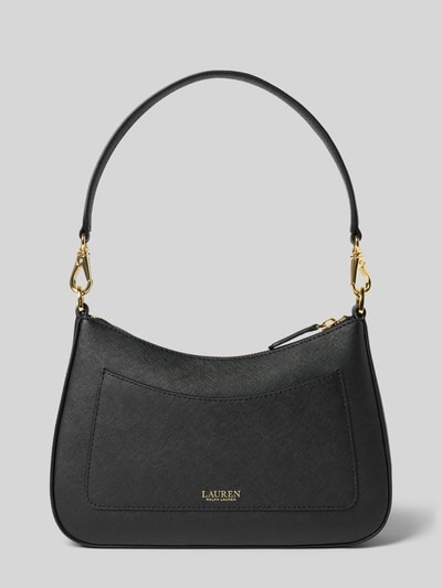 Lauren Ralph Lauren Handtas van runderleer met labelapplicatie Zwart - 4