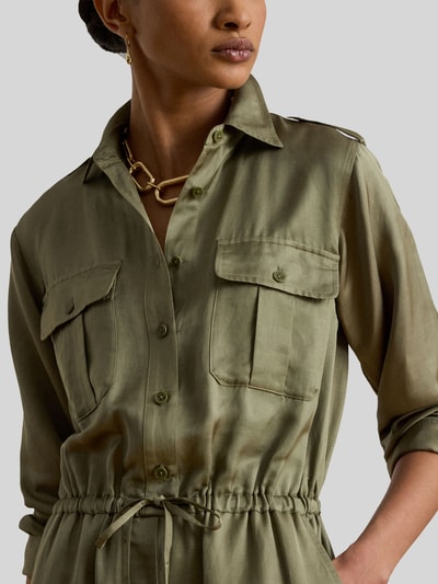 Lauren Ralph Lauren Kombinezon o kroju relaxed fit z mieszanki wiskozy i lnu Khaki 3