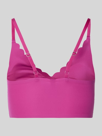 Skiny Bustier mit Wellensaum Pink 3