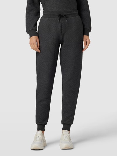 TOMMY HILFIGER Stoffen broek met structuurmotief Donkergrijs - 4