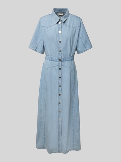 Gestuz Jeanskleid mit 1/2-Arm Modell 'sauda' Hellblau 2