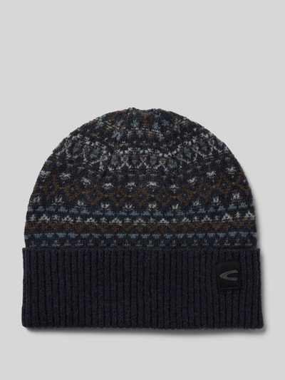 camel active Beanie mit Label-Detail Marine 1