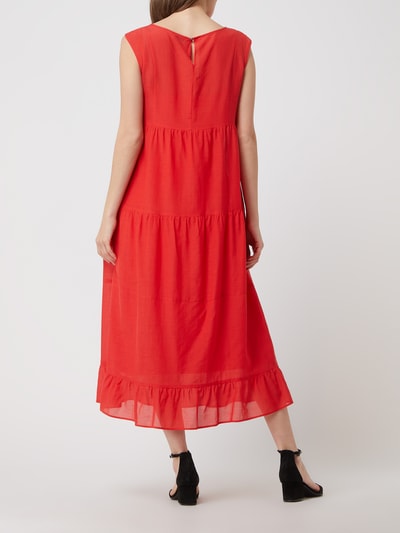 ROBE LÉGÈRE Maxi-jurk van een mix van viscose en katoen Rood - 4