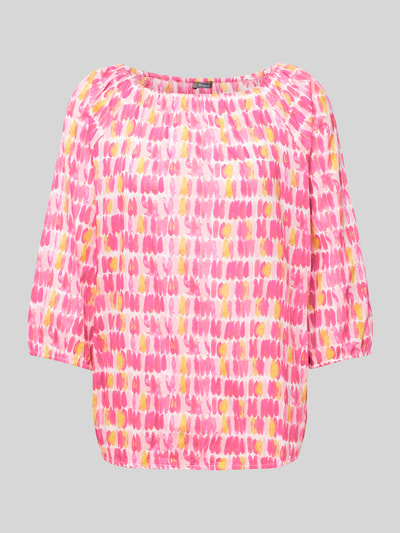 Montego Blouse met all-over motief Felroze - 2