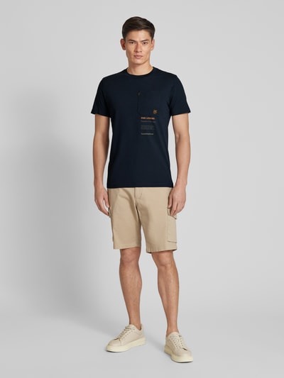 PME Legend T-Shirt mit Label-Print Marine 1