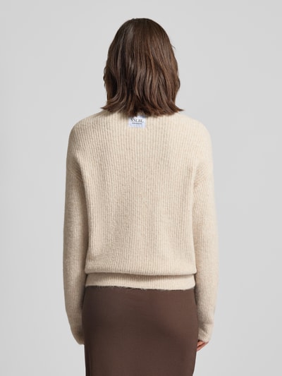 VILLA SOPHIE Gebreid jack van viscosemix, model 'LUCCAPK' Beige - 5