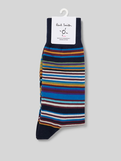 PAUL SMITH Socken mit Strukturmuster Modell 'HAWKINS' Marine 3