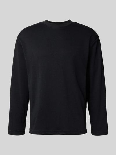 SELECTED HOMME Loose fit shirt met lange mouwen van katoenmix, model 'LOOSEOSCAR' Zwart - 2