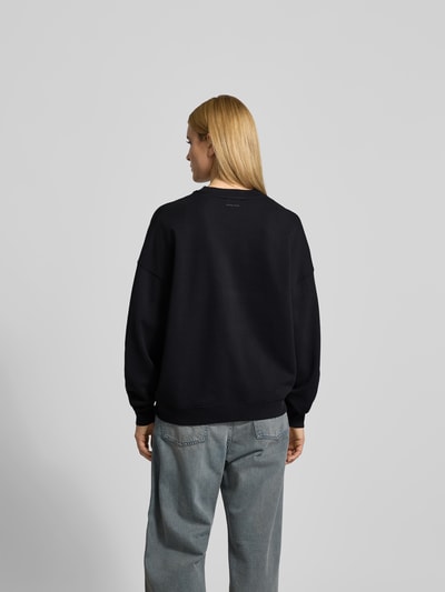 Anine Bing Oversized Sweatshirt mit Logo-Detail Black 5