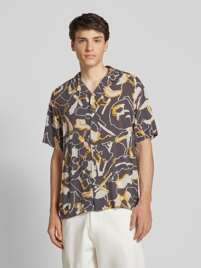 Jack & Jones Regular fit vrijetijdsoverhemd met resortkraag, model 'LUKE' Lichtgrijs - 4