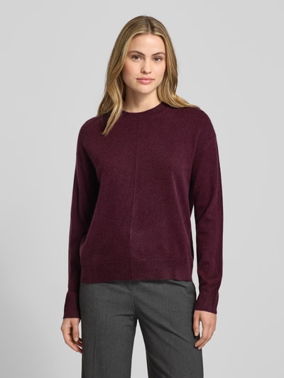 BOSS Relaxed Fit Strickpullover aus reinem Kaschmir Modell 'FASCONA' Bordeaux 4
