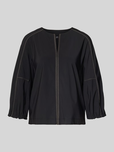 Marc Cain Hoodie mit Label-Print BLACK 1