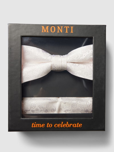 MONTI Fliege aus reiner Seide Ecru 2