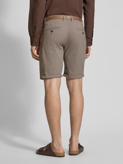 Redefined Rebel Regular Fit Bermudas mit Gesäßtaschen Modell 'NEBRASKA' Beige 5