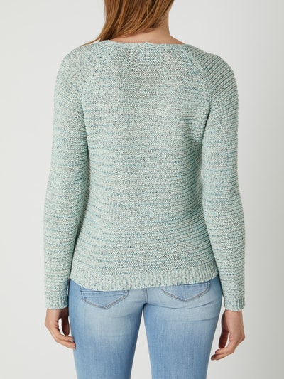 Only Pullover met V-hals, model 'Layla' Marineblauw - 5