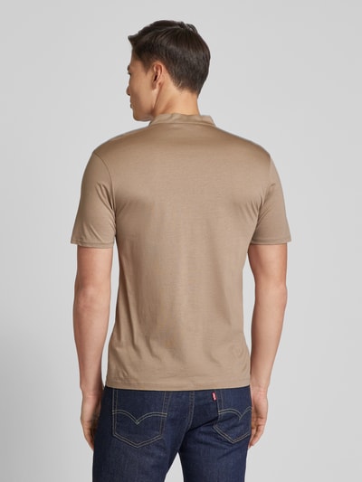 Drykorn Poloshirt in effen design, model 'Louis' Beige - 5