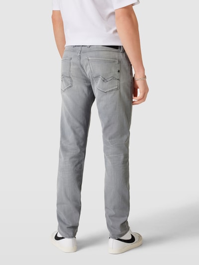 Replay Slim Fit Jeans mit 5-Pocket-Design Modell 'ANBASS' Hellgrau 5