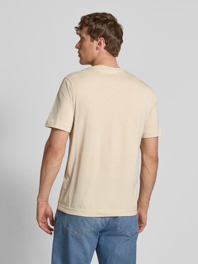 Tom Tailor Regular Fit T-Shirt aus reiner Baumwolle Sand 5