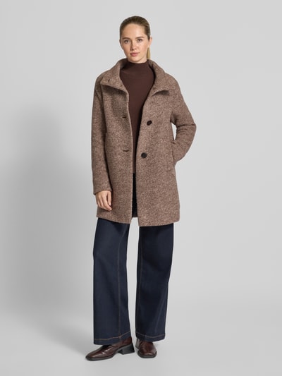 Fuchs Schmitt Mantel mit Stehkragen Taupe 1