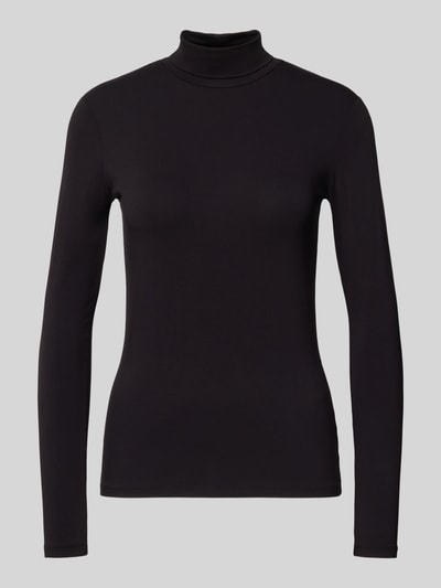 Weekend Max Mara Regular Fit Langarmshirt aus Viskose-Mix Modell 'MULTIF' Black 2