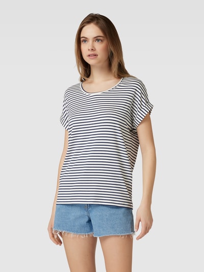 ONLY T-Shirt mit Streifenmuster Modell 'MOSTER' Offwhite 4