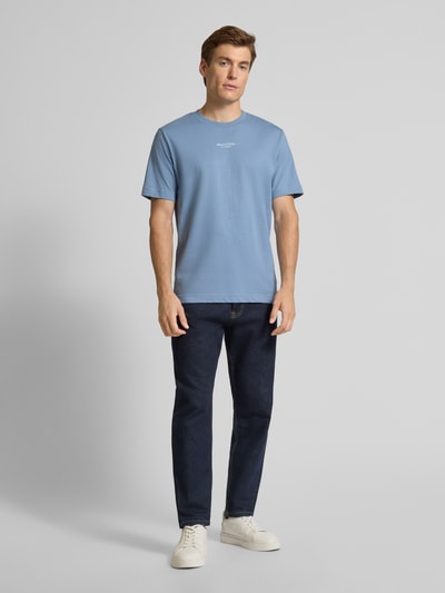 Marc O'Polo Regular Fit T-Shirt aus reiner Baumwolle Sky 1