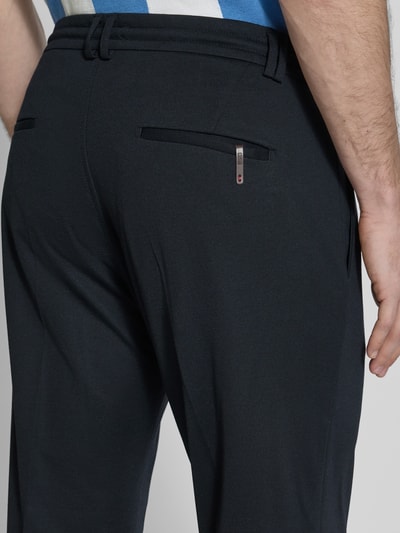 Cinque Tapered Fit Stoffhose mit Bügelfalten Modell 'JUNO' Marine 3