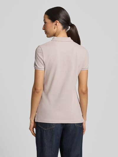 Christian Berg Woman Slim fit poloshirt met knoopsluiting Roodbruin - 5