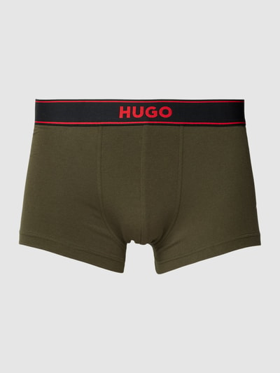 HUGO CLASSIFICATION Trunks mit elastischem Logo-Bund Modell 'EXCITE' Oliv 1