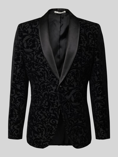 SELECTED HOMME Slim Fit Smoking aus Baumwoll-Woll-Mix Modell 'EDDIE' Black 2