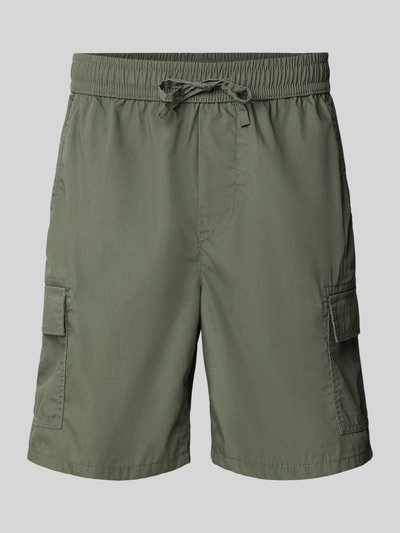 Produktfoto, Regular Fit Cargoshorts mit Baumwoll-Anteil von Only & Sons in Optik: Unifarben, elastischer Bund mit Tunnelzug, Materialverarbeitung: Popeline, Material: Material-Mix mit Baumwoll-Anteil, Gesäßtasche und Cargotaschen